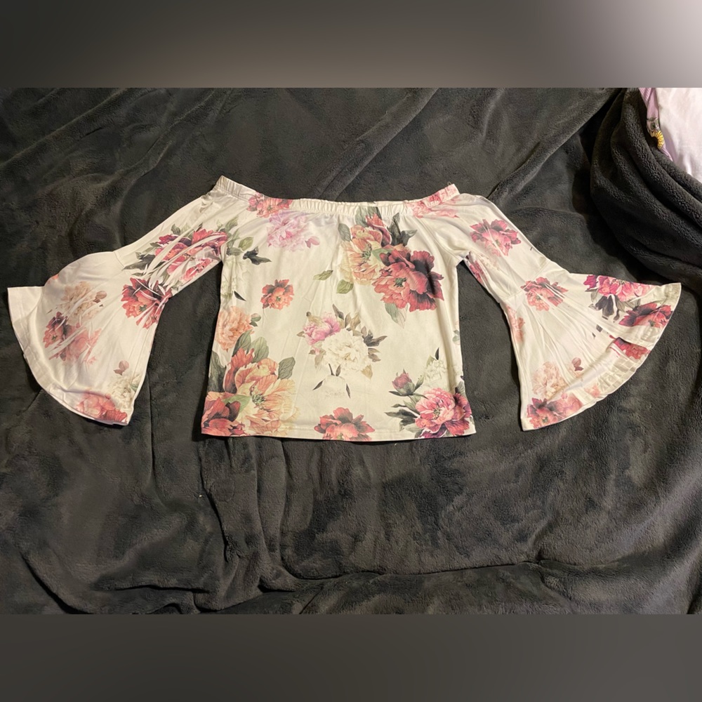 Charlotte Russe, off the shoulders, crop top.